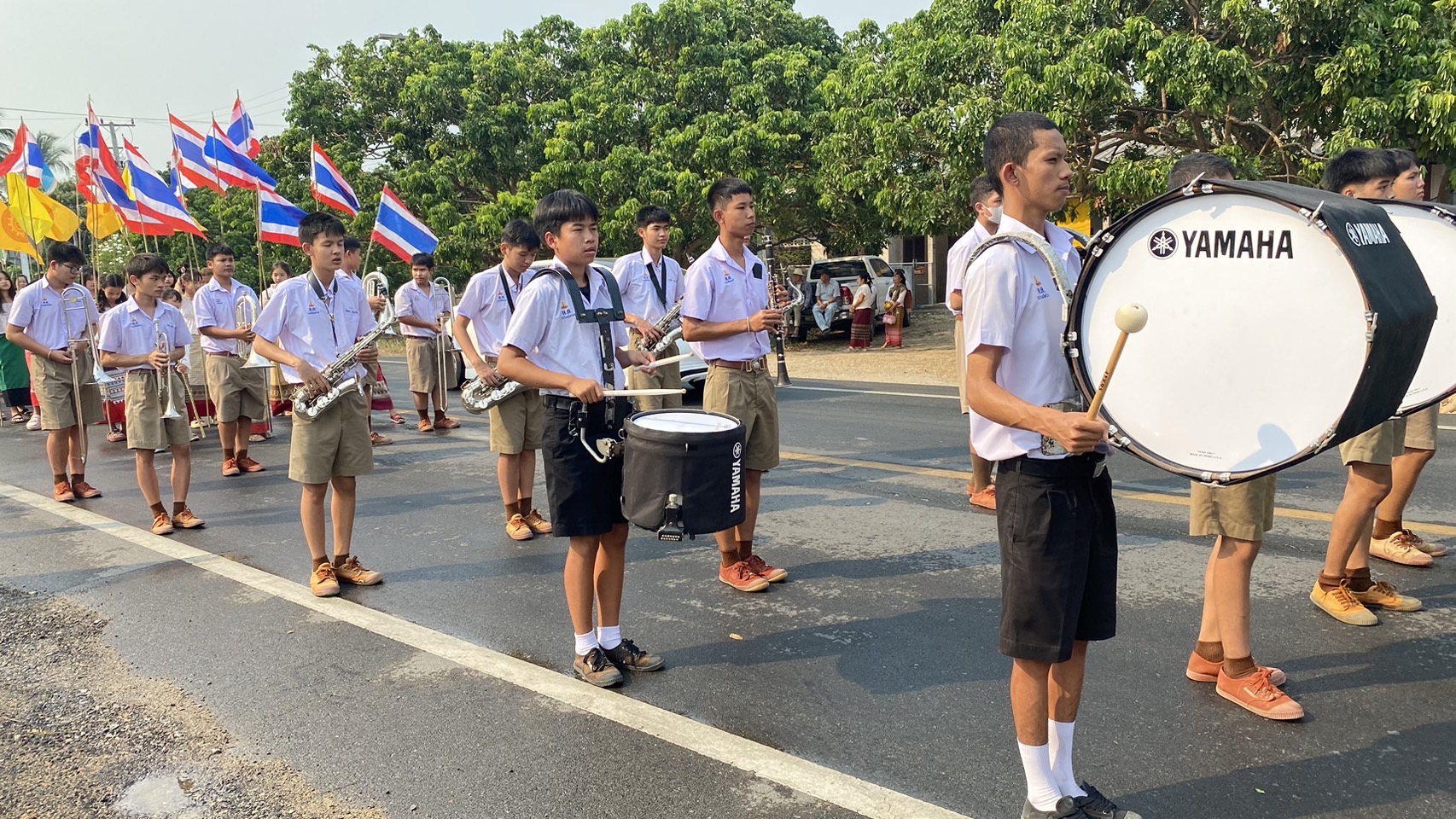 Read more about the article นักเรียนวงโยธวาทิต เข้าร่วมขบวนแห่สัญญาบัตร พัดยศ ณ วัดศรีพิงค์ชัย ตำบลบ้านแอ่น อำเภอดอยเต่า